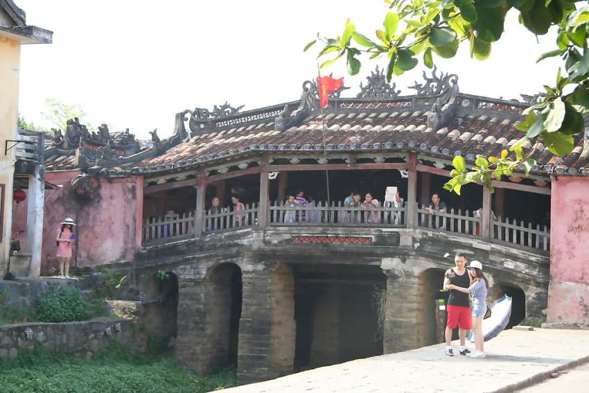 De Japanse brug in Hoi An