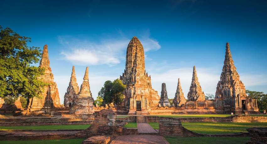 Je bezoekt de historische stad, Ayutthaya