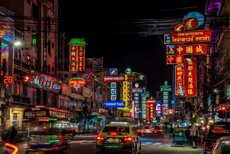 Chinatown in Bangkok<br>