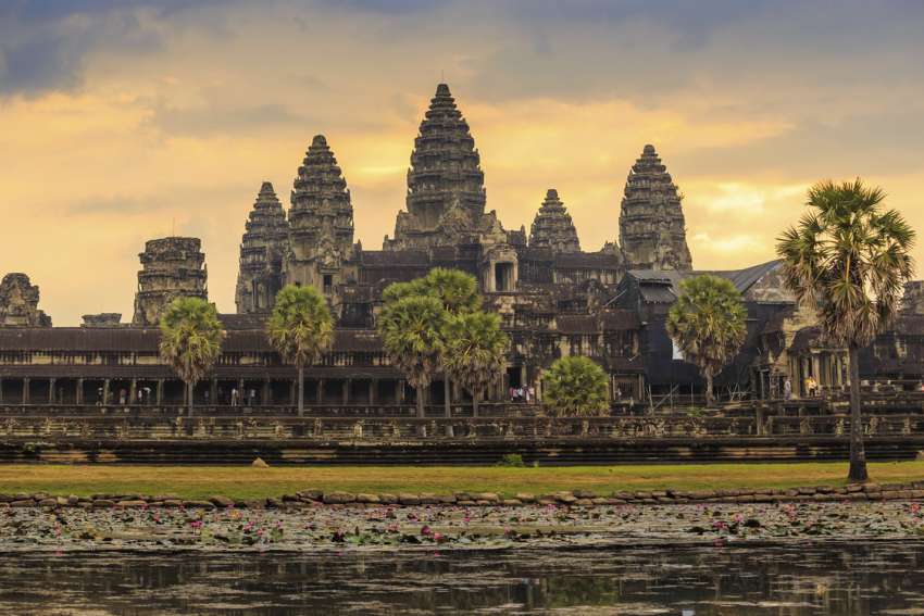 Het tempelcomplex Angkor Wat <br>