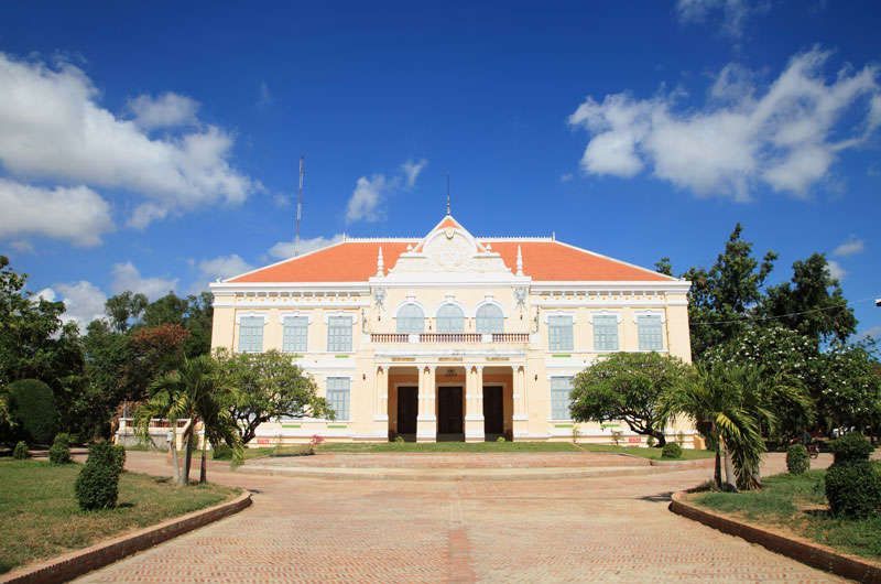Koloniale gebouw in Battambang<br>