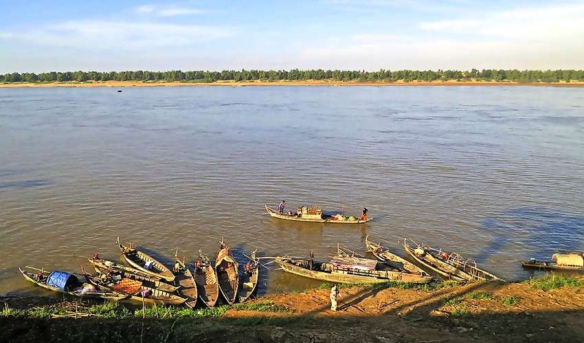 We vertrekken weer richting de machtige Mekong rivier