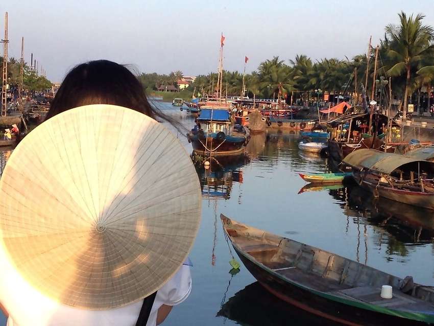 De haven van Hoi An