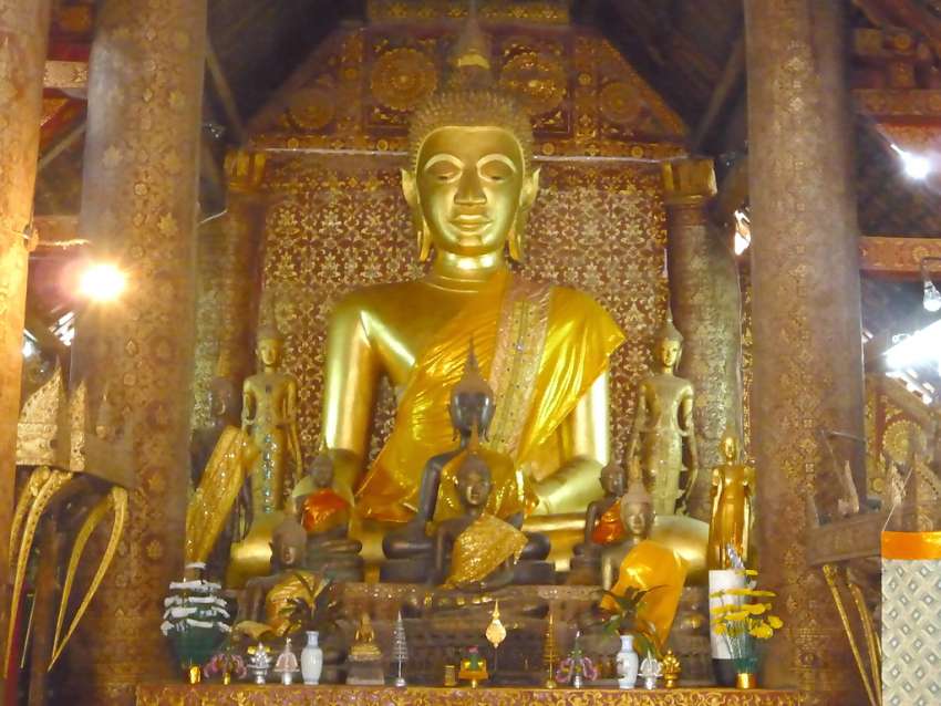 Gouden Boeddha in Luang Prabang<br>
