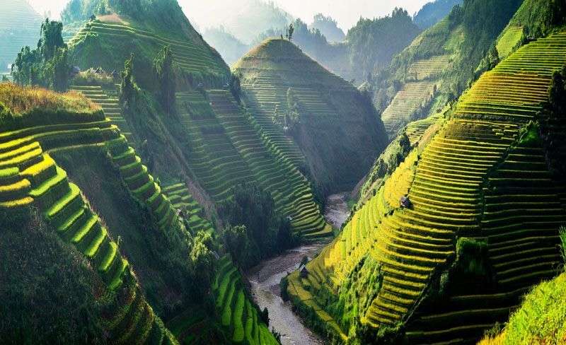 Spectaculair landschap in het noordoosten van Vietnam! <br>