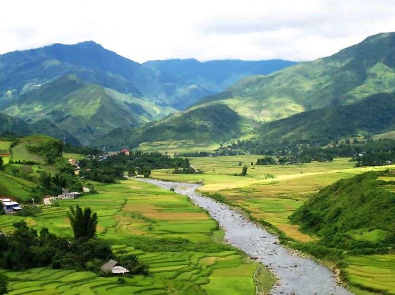 Berggebied bij Bac Ha <br>