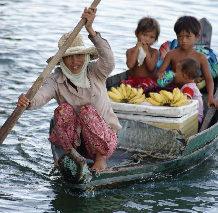 Bij het Tonle Sap meer<br>
