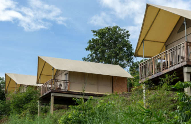 Het tentenkamp in Buon Me Thuot<br>