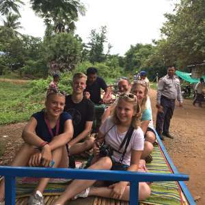 De familie Carsouw op rondreis in Cambodja